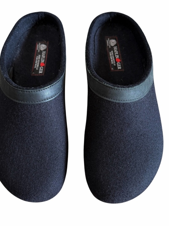 Haflinger Other - Halfinger Unisex GZ Clogs EU 42 Black Wool Mules Slip On Arch Support Slippers